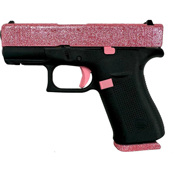 Glock 43X, 9MM LUGER, 3.41" Barrel, 10 Rds, Bubble Gum Glitter - 050806032460 