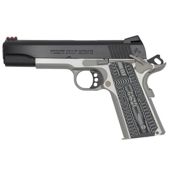 Colt CLT Competition Pistol, .45 ACP, 5.00" Barrel, 8 Rds, Matte Black Slide, Matte Stainless Steel Frame - 098289111548 
