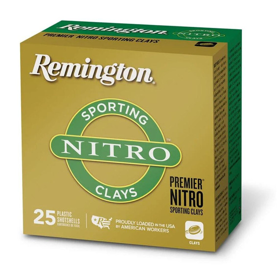 Remington Nitro Sporting Clays Shotshells, 410 ga, 2-1/2 in, 1/2 oz, #8, 1300 fps, 25/ct - 047700501000 