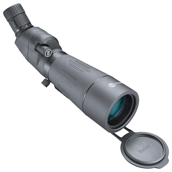 Bushnell Prime Spotting Scope, 20-60x65mm, Angled Eyepiece, Porro Prism, Black - 029757002914 
