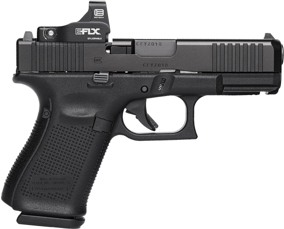 Glock G19 Gen5 MOS, 9MM, 4.02" Barrel, 10 Rds, Black - 764503066917 