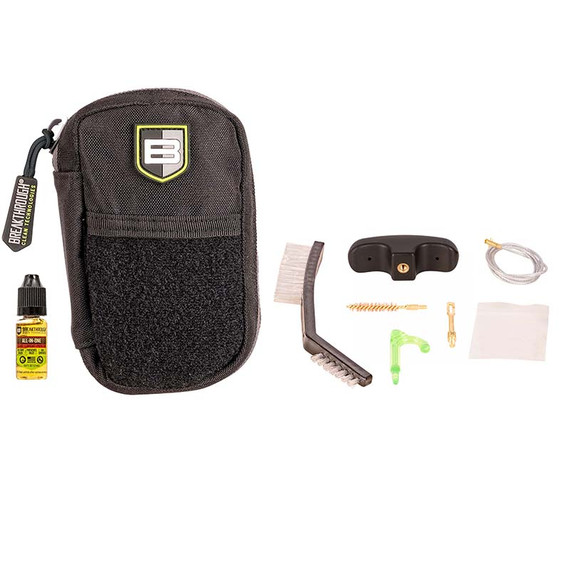 Breakthrough Clean Badge Series Pull-Through Cleaning Kit, 7.62mm, Molle Pouch - 026509077749