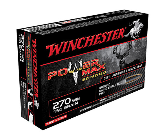 Winchester PwrMax Bonded 270 WIN 150gr PMB 20/bx - 020892219496 