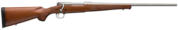 Winchester Model 70 Featherweight, 270 WSM, 24.00" Barrel, 3+1 Rds, Matte Stainless - 048702016448 