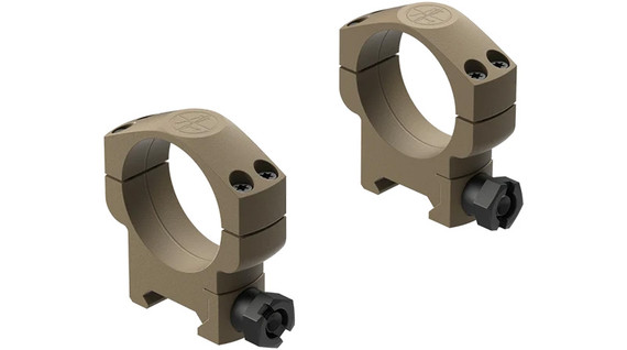 Leupold Mark 4 Rings, 35mm High, Aluminum, FDE Finish - 030317040475 