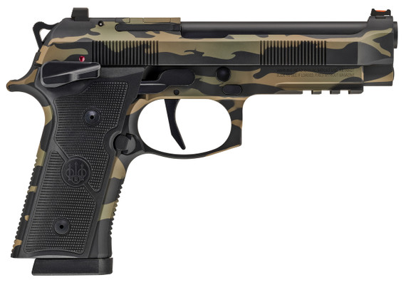 Beretta 92XI American Combat, 9MM, 4.70" Barrel, 15 Rds, Tiger Stripe Camo - 082442989174 