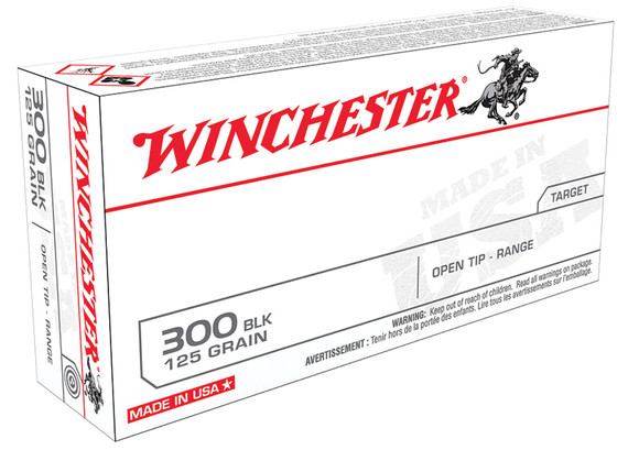 Winchester USA 300 Blackout, 125gr Open Tip, 20/bx - 020892224568 