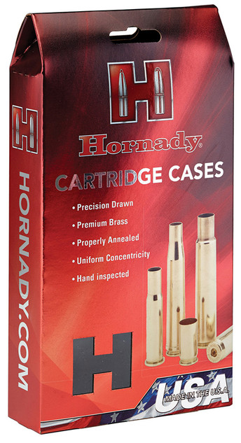 Hornady 8622 Unprimed Cases, 6mm Remington, Brass 