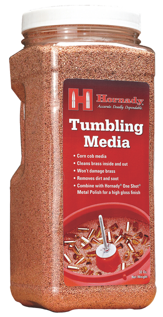 Hornady One Shot Media Tumbler, Ground Corn Cob, 76 oz - 090255503036 