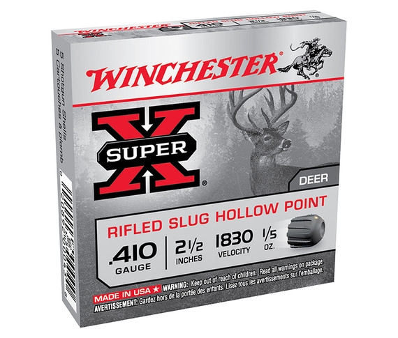 Winchester SuperX 410Ga 2.5" 1/5oz Foster Slug - 020892000438 