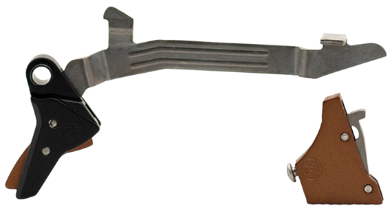 Timney Alpha Competition Trigger, Bronze Straight, Compatible with Glock Gen3-4 - 081950753680 