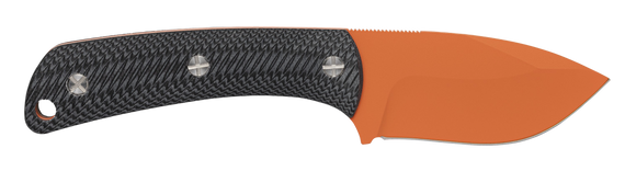 Browning Back Country, Blaze Orange Ceramic D2 Steel Blade, Black G10 Handle - 023614990574 