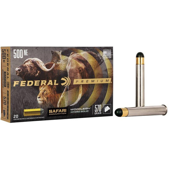 Federal Cape-Shok, 500 NE, 3.00" Barrel, 20 Rds, Brass 