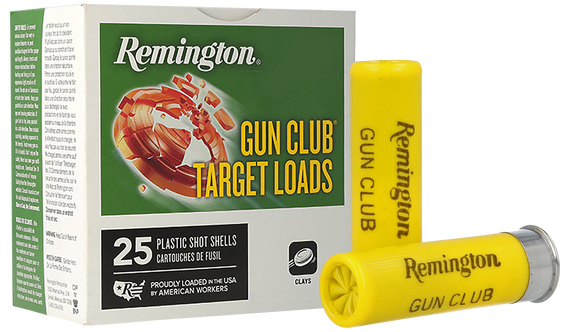 Remington Gun Club Target Loads, 20 Gauge, 2.75" Length, 7/8 oz, 7.5 Shot