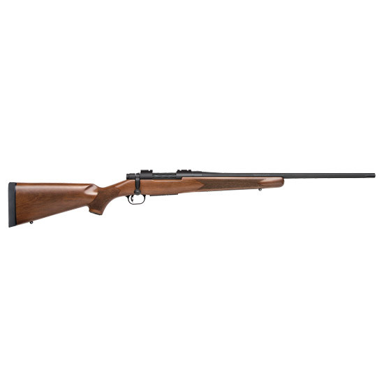 Mossberg Patriot Walnut, 22-250 REM, 22.00" Barrel, 5 Rds, Matte Blue - 015813278416 