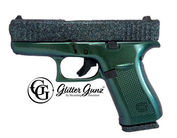 GLOCK 43X, 9MM, 3.41" Barrel, 10 Rds, Galaxy Glitter Finish - 151550026647 