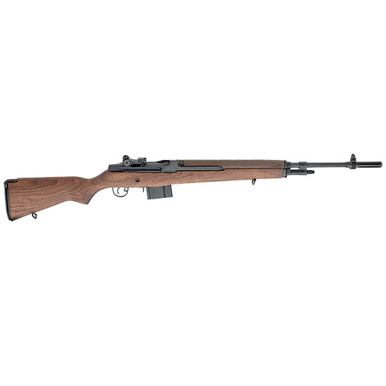 Springfield M1A Standard, .308 WIN, 22.00" Barrel, 10 Rds, Walnut Stock, Black Finish - 706397011024 