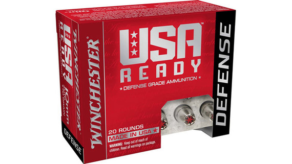 Winchester USA Ready Defense, 10mm Auto, 170gr Hex-Vent HP, 20 Rounds - 020892231177 