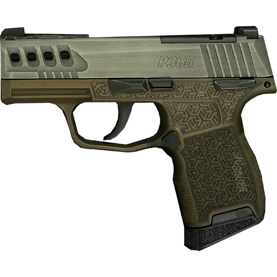 SIG Sauer P365, 9MM Luger, 3.10" Barrel, 10 Rds, Distressed Gray/Brown - 757106323594 
