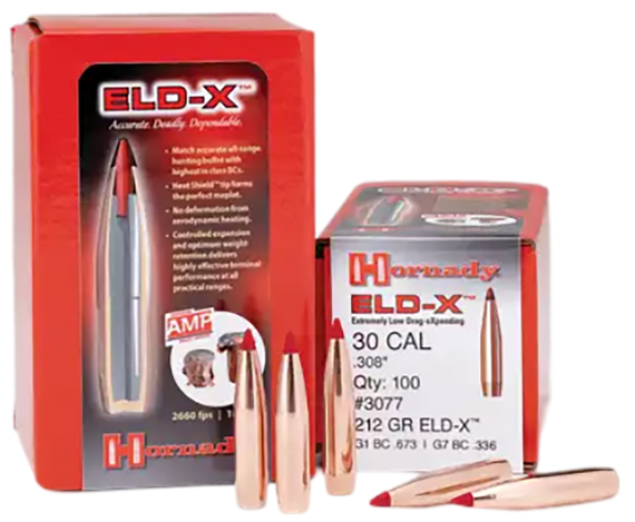 Hornady 2840 ELD-X 7mm .284 162 gr Extremely Low Drag eXpanding - 090255228403 