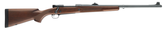 Winchester Model 70 Safari Express, 416 REM MAG, 24" Barrel, 3+1 Rds, Matte Blued - 048702002519 