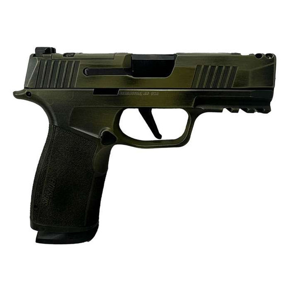 SIG Sauer P365 XMACRO COMP, 9MM, 3.10" Barrel, 17 Rds, Distressed Noveske Bazooka Green - 050806001282 
