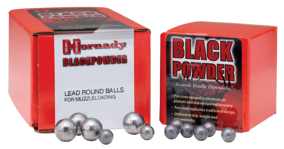 Hornady Lead Balls, 45 Cal, Black Powder, 100 Count 