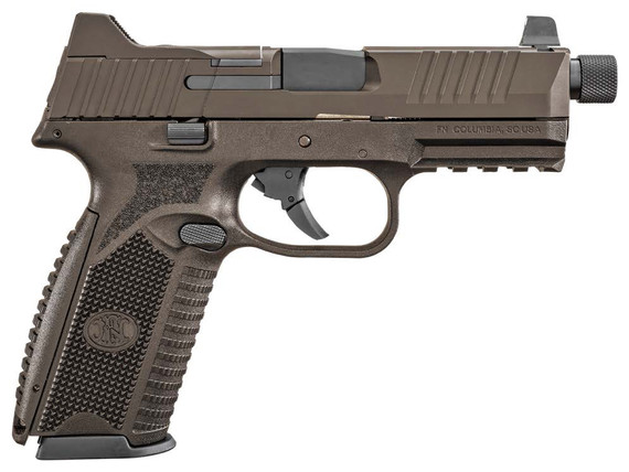 FN FN 509 Tactical, 9MM, 4.50" Barrel, 10/17/24 Rds, Midnight Bronze or Tungsten Gray - 845737018023 