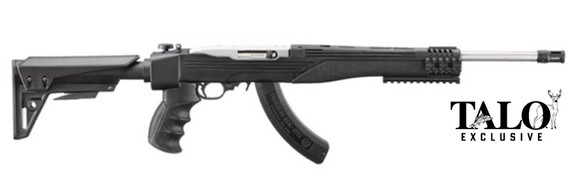 Ruger 10/22 Tactical, .22 LR, 16.5" Barrel, 25 Rds, Satin Stainless - 736676312122 