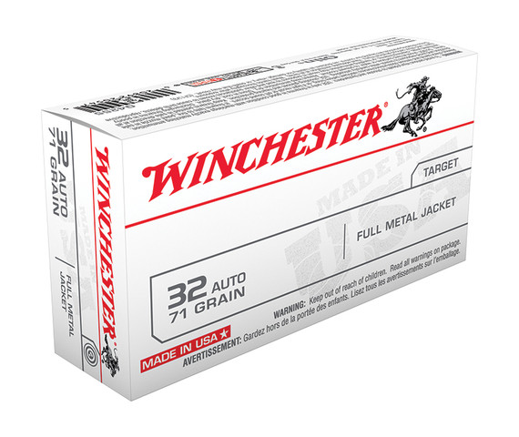 Winchester USA 32 AUTO, 71gr FMJ, 50/bx - 020892205475 