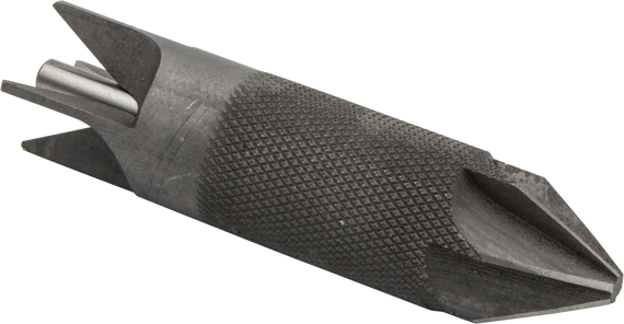 Hornady Lock-N-Load Deluxe 4-Blade Chamfer/Deburring Tool, Silver Steel - 090255501179 