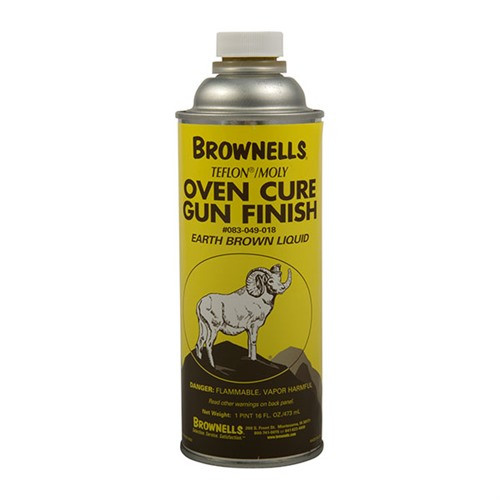 Brownells 16 OZ. Earth Brown Liquid Gun Finish, Teflon/Moly, Oven Cure - 050806105799 
