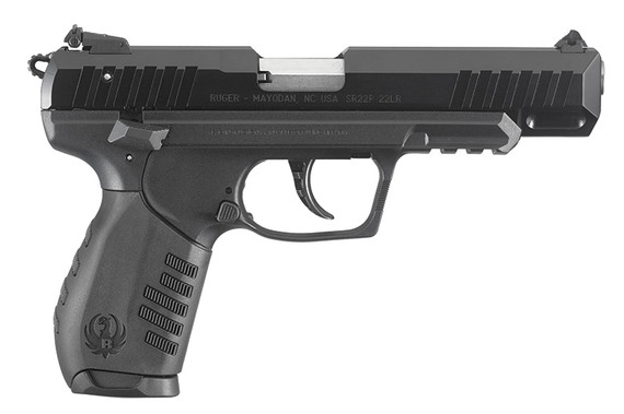 Ruger SR22, 22LR, 4.50" Barrel, 10 Rds, Black - 736676036202 