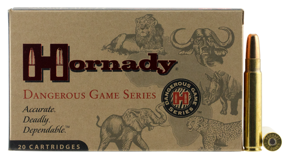 Hornady Dangerous Game Solid, .416 Ruger, 400 gr, 20 Rds, Brass - 090255826661 