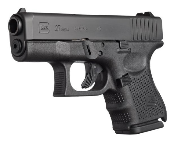 Glock G27 Gen4, .40 S&W, 3.46" Barrel, 9+1 Rds, Black - 764503622014 