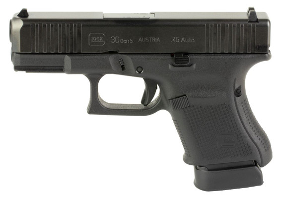 Glock 30 Gen5, .45 ACP, 3.78" Barrel, 10 Rds, Gas Nitride - 764503060212 