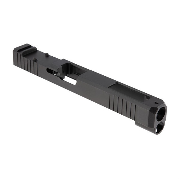 Brownells RMR Slide + Window, Front & Rear Serrations, Matte Black - 050806113381 