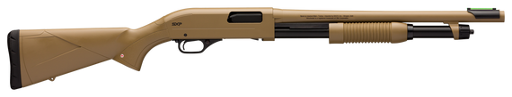 Winchester SXP Defender, 12 Gauge, 18.00" Barrel, 5+1 Rds, Flat Dark Earth - 048702007316 