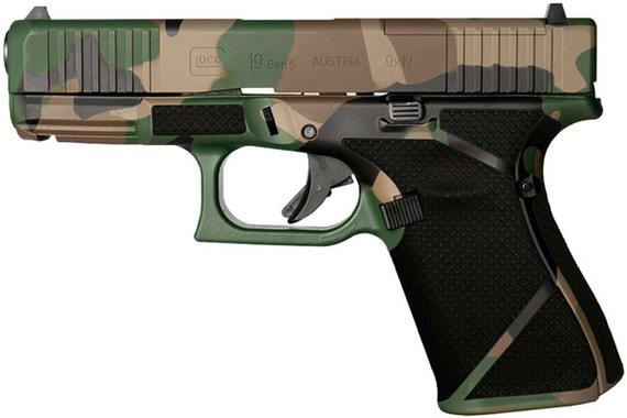 Glock G19 Gen5 MOS, 9MM, 4.02" Barrel, 15 Rds, M81 Camo Polymer Frame 