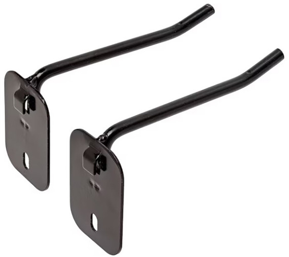 Hornady Square-Lok 4" Single Peg Hook, Black Finish - 090255957983 