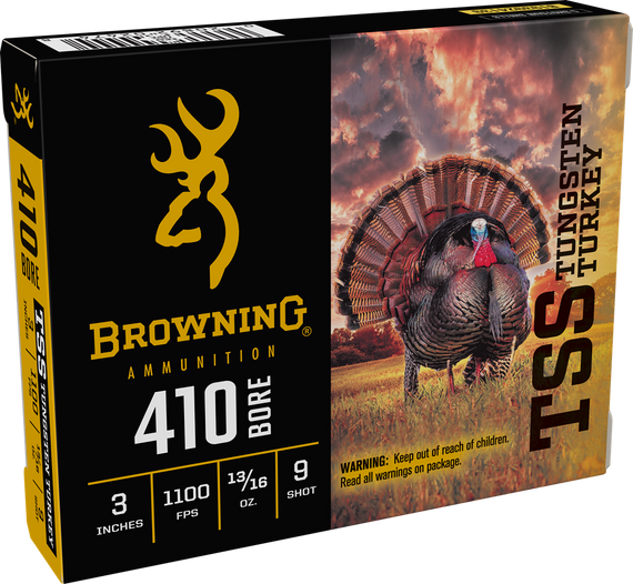 Browning Ammo B193924139, TSS Tungsten Turkey, 410GA, 3" Shell, 5 Rds, Tungsten - 020892024748 