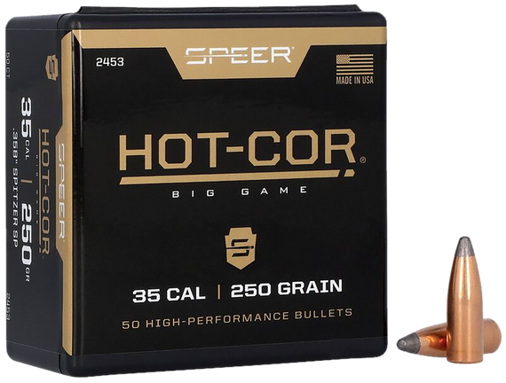 Speer 2453 Rifle Hunting Hot-Cor .358 250 gr Spitzer Soft Point 