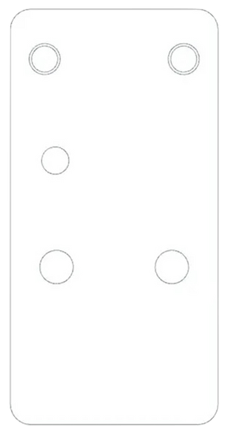 Beretta APX A1 Carry Optic Plate, Holosun K Series Pattern, Black - 082442952116 