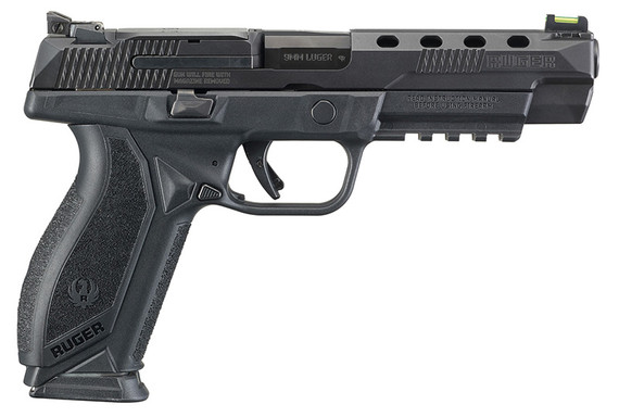 Ruger American Pistol Competition Pro, 9MM, 5.00" Barrel, 17 Rds, Black Nitride - 736676086726 