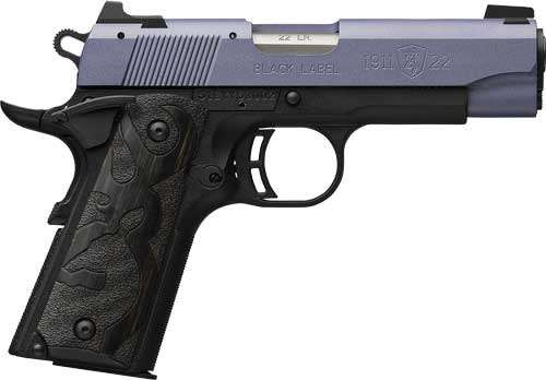 Browning 1911-22 Black Label, .22 LR, 3.63" Barrel, 10+1 Rds, Black Composite - 023614857594 