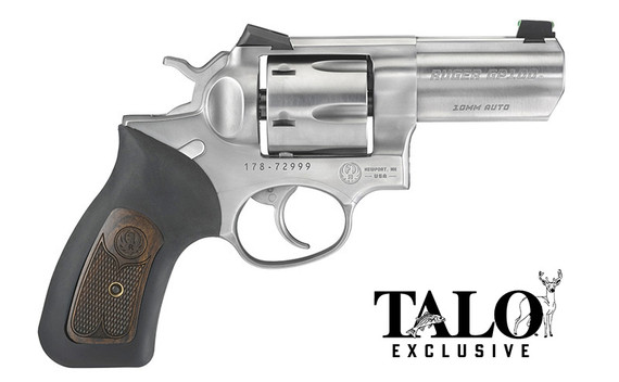 Ruger GP100 Wiley Clapp, 10MM, 3.00" Barrel, 6 Rds, Stainless - 736676017805 