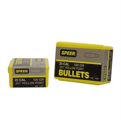Speer Bullet 257-100-HP SP Bullet, 25 Caliber, 100 Grain, Hollow Point - 076683014078 