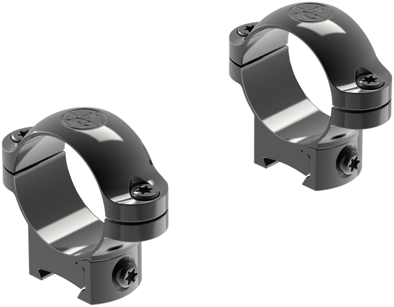 Leupold 49949 Ringmounts, Black Gloss, 1" Rimfire Low - 030317499495