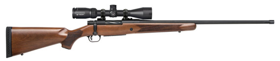 Mossberg Patriot Walnut, 6.5 PRC, 24.00" Barrel, 4+1 Rds, Matte Blue - 015813282376