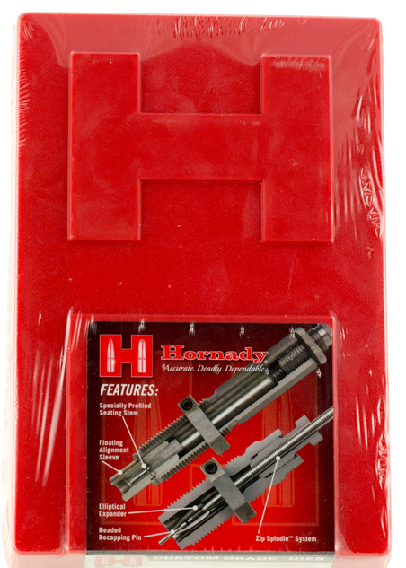 Hornady Custom Grade Series I 2 Die Set, 17 Hornet, Includes Sizing Seater - 090255561180 